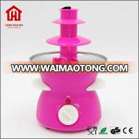 New Arrival Electric 3-Tier Mini electric Chocolate Fondue Fountain