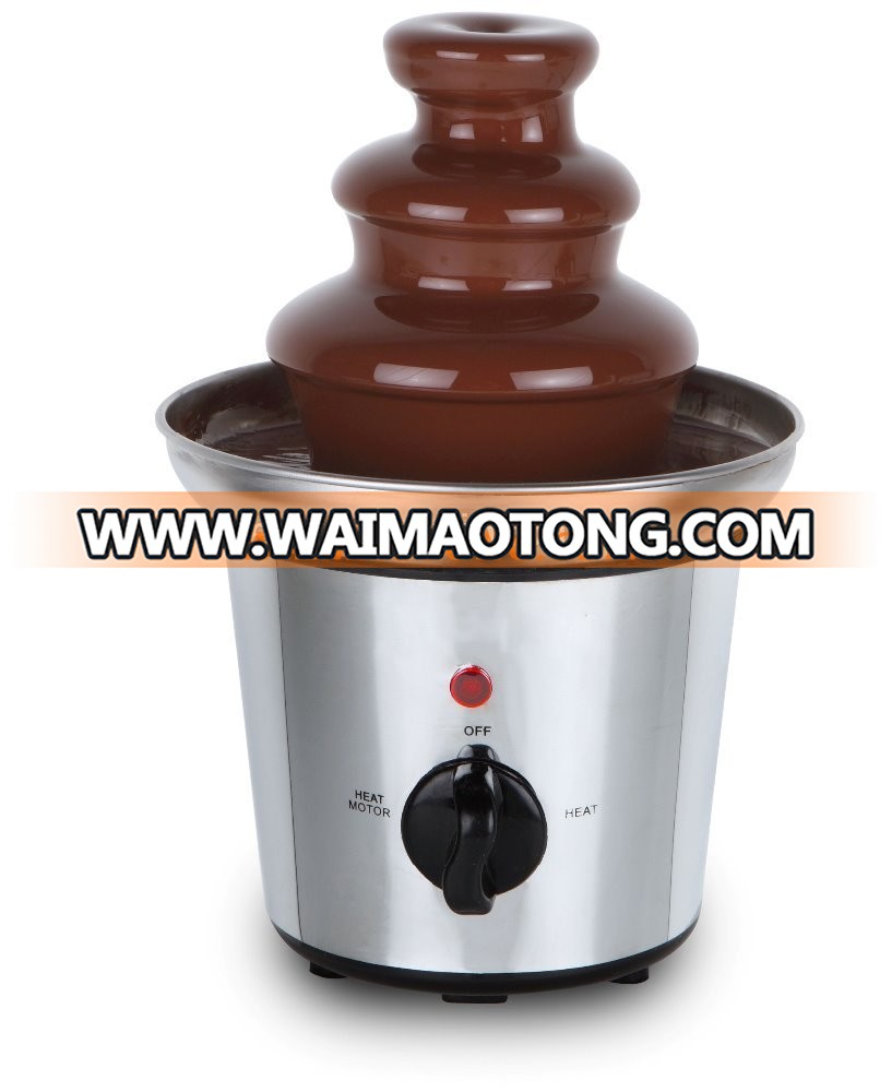 Chocolate Fondue Fountain / 3 tiers stainless steel / mini cheap model